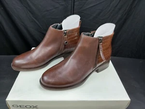 Par De Zapatos Mujer Botines Geox Marrón Talla 36 - Imagen 1 de 4