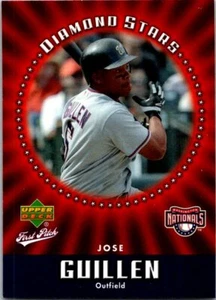 2006 Upper Deck First Pitch #DS-34 Jose Guillen Diamond Stars baseball card 3L - Picture 1 of 2