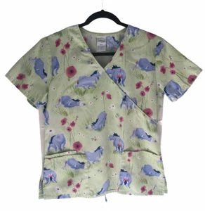 Disney's EEYORE from Winnie The Pooh Scrub Top, uniform. Size SM. EUC - Picture 1 of 9