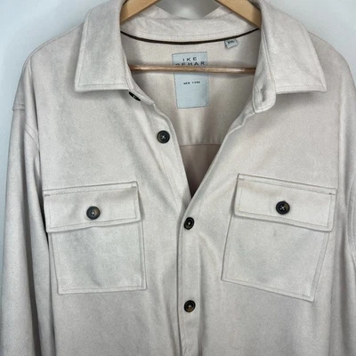 Ike Behar NewYork Men’s Faux Suede Water Repellent Cream / Stone Jacket Sz XXL - Image 1 of 4