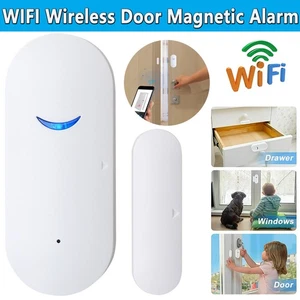 WiFi Smart Door Window Sensor Magnetic Detector Home Security Burglar Alarm - Picture 1 of 12