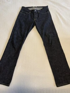 Jeans uomo Naked & Famous Weird Guy S34 pantaloni denim indaco provati e veri cimosa - Foto 1 di 10