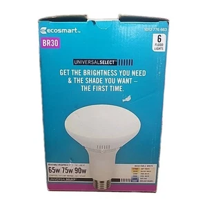 Ecosmart Br30 5 Pack, Universal Select Flood Light Bulbs, Multi Watt Compatible - Picture 1 of 10