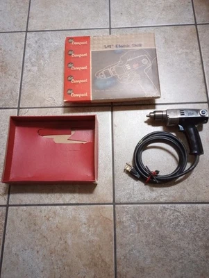 Vintage Thor 1/4" Chuck Electric Drill Code E100 Working Collectible! - Image 1 of 3