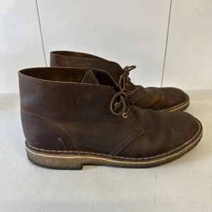 Clarks Originals Chukka Boots Brown Leather Crepe Soles 13292 Men’s Size 10M - Picture 1 of 9