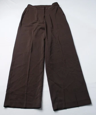 Pantalones para mujer Quince elásticos de crepé clásicos AR8 café grano marrón talla 6 Foto 1 de 4