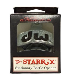 NEW Starr X Wall Mounted Stationary Bottle Opener Bar Zinc, DW Drums Logo - Picture 1 of 1