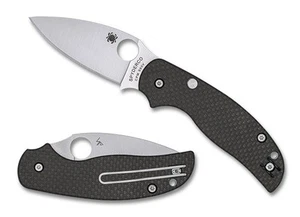 Spyderco Knives Sage 6 C123CFBCLS90VP Carbon Fiber CPM S90V Steel Pocket Knife - Picture 1 of 2