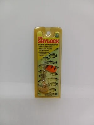 Señuelo Stanley The Shylock naranja/rojo en línea Spinnerbait paquete nuevo Foto 1 de 2