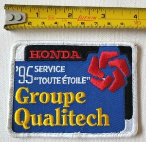 Authentic 1995 HONDA 'All Star Service' patch Car Groupe Qualitech Quebec Canada - Picture 1 of 3