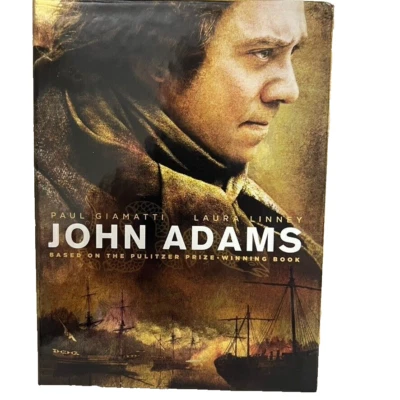 John Adams 3 Dvds Entire 7 Part Mini Series Paul Giamatti Laura Linney HBO 2007 - Image 1 of 4