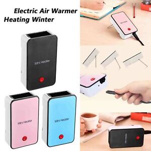 Portable Heating Desk Fan Mini Heater hand Electric Air Warmer Winter Keep Warm