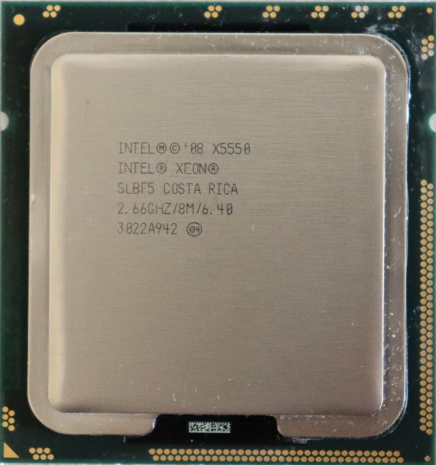 Matching Pair Intel Xeon X5550 CPU 2.66GHz 8MB LGA1366 Quad Core Processor SLBF5 - Image 1 of 1