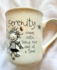 Cup Mug 4.5" H 3.75 Wide Serenity Microwave Dishwasher Safe - Picture 1 of 3