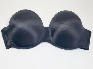 Cacique Bra Black Strapless 38DD Underwire Push Up 38 DD - Picture 1 of 6