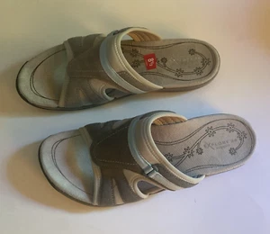 Neu im Karton Easy Spirit Essahara graue Damen-Sandale Größe 8,5 Medium - Bild 1 von 5