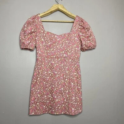 As U Wish Women's Size L Pink  Floral Mini Dress - Image 1 of 4