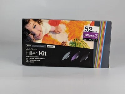 Vivitar 52mm UV, Circular Polarizer, and FLD 3-piece Filter Kit - Image 1 of 4