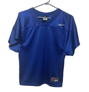 Nike Shirt Boys Large Blue Polyester Basketball Training Embroidered Youth Tee - Picture 1 of 8