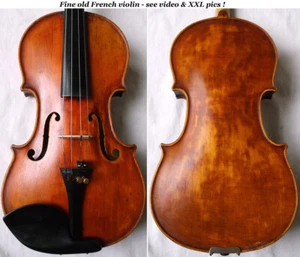 FINE OLD FRENCH MASTER VIOLIN DANVIL - video- ANTIQUE バイオリン скрипка 521 - Picture 1 of 12
