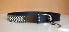 Isabel Marant Black Silver White Green Beaded Belt Size 80  29-32 Inches New S M