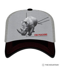 End Poaching White Black Rhino Rhinoceros Trucker Hat Cap NEW Environmentalist 