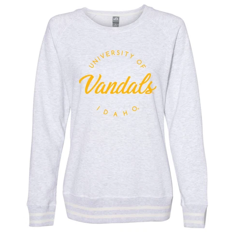 Venley Official NCAA University of Idaho Vandals Women's Sweatshirt w/ Edges Cover