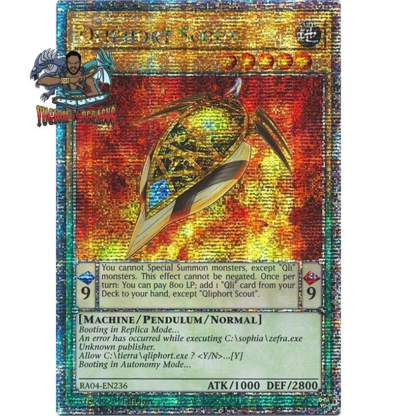 Yugioh! 1x Qliphort Scout RA04-EN236 Quarter Century Secret Rare 1st Ed NM - Image 1 of 1