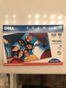 Dell Premium Photo Paper 4 x 6 High Gloss Acid Free 100 Sheets  - Picture 1 of 3
