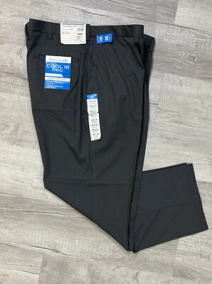 Camisa Haggar Cool 18 Pro Calce Clásico Frente Plano Agarre 44x30L Grande y Alto Para Hombre Foto 1 de 4