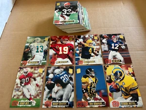 Set 3 Stadium Club Football Series 1994 541-630 Rice Favre Sanders NRMT/MT BELLO! - Foto 1 di 1