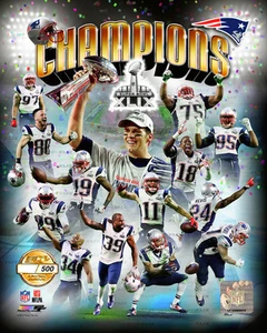 New England Patriots Super Bowl XLIX Serie # Foto con licencia producida solo 5.000 - Imagen 1 de 1