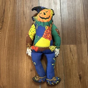 Muñeca de peluche de espantapájaros hecha en casa Halloween otoño otoño calabaza - Imagen 1 de 8