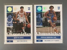 Quentin Grimes 2021-22 Panini Chronicles 75th /75 RC #32 Lot2