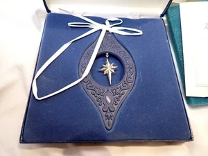 Wedgewood Millennium Gems 2000 Edition Hope Ornament Portland Blue with silver - Picture 1 of 7