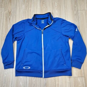 Oakley Royal Blue Full Zip Fleece Inner Sweatshirt Jacket Logo Men's Size XL - Picture 1 of 14