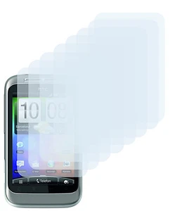 8 x Schutzfolie HTC Wildfire S Klar Clear Displayschutzfolie Screen Protector - Picture 1 of 2