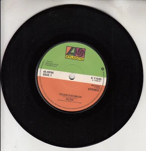 AC/DC ACDC Touch too much & Live Wire 7" 45 rpm vinyl record UK RARE! - Picture 1 of 2
