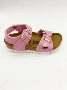 Sandalias Birkenstock Rio para niños rosa cachemir calce estrecho - Imagen 1 de 6