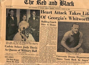 The RED & BLACK UNIVERSITY OF GEORGIA vintage NEWSPAPER ATHENS March 10, 1960 - Picture 1 of 2