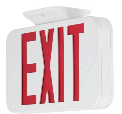 Progress Lighting PETPE-UR-30, 120-Volt White Integrated LED Exit Sign - Image 1 of 4