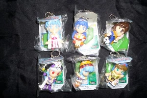 RARE Lunar Series Silver Star Eternal Blue 2 Figure Keychain Game Arts SEGA E - Picture 1 of 6