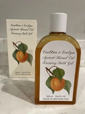 Crabtree & Evelyn Apricot Kernel Oil Foaming Bath Gel 10.6 oz Discontinued Read - Image 1 of 4