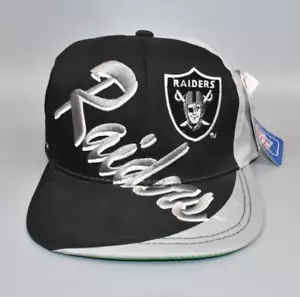 Oakland Las Vegas Raiders Logo 7 Big Logo Script Snapback Cap Hat - NWT - Picture 1 of 7