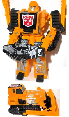 Transformers BONECRUSHER yellow walmart Landfill Devastator WEDGE complete - Image 1 of 4