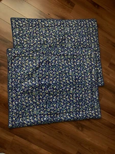 (2) Laura Ashley Pillow Shams Polyanthus Primrose Blue Yellow Floral - Picture 1 of 3