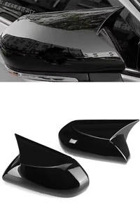 Gloss Black Side Mirror Covers Cap Trim For Toyota Camry 2018 2024 Accessories - Picture 1 of 7