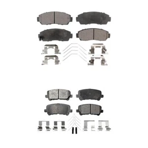 Front Rear Ceramic Brake Pads Kit For 2011-2017 Honda Odyssey - Picture 1 of 11
