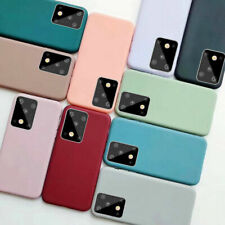 For Samsung S20 FE Note 20 S23 Ultra Matte Slim Soft Silicone Phone Case Cover