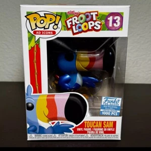 Toucan Sam #13 Metallic Edizione Limitata 1000 PCS Funko Pop Froot Loops Protezione - Foto 1 di 11